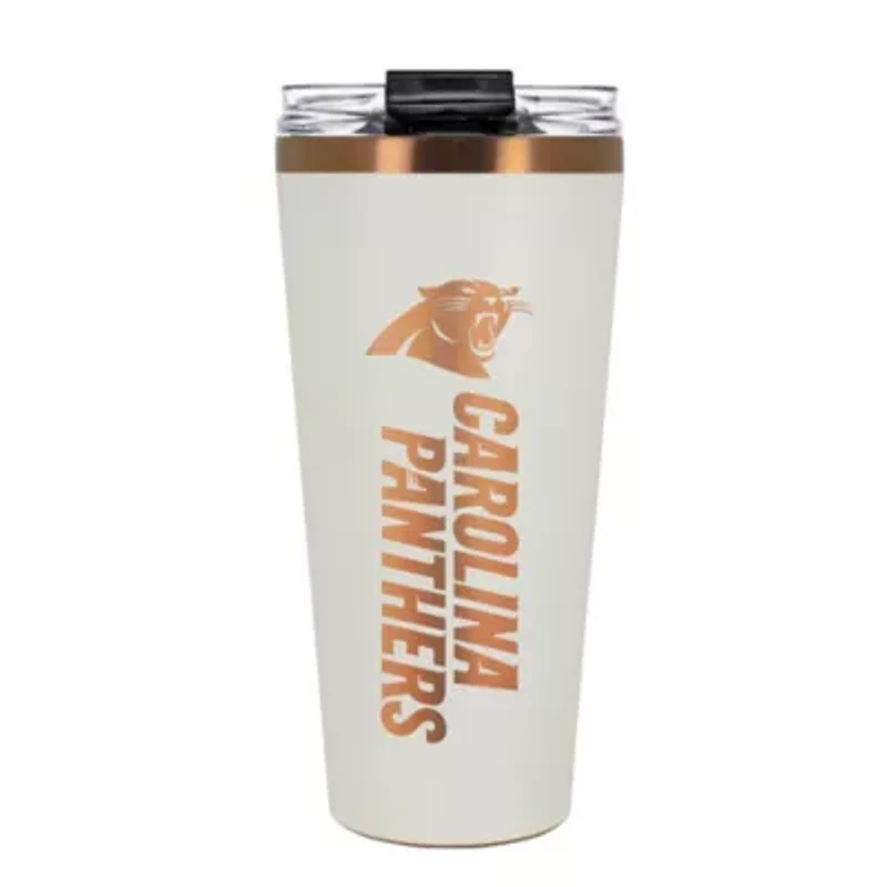 NFL Carolina Panthers 32oz Copper and Crème Big Slim Travel Tumbler