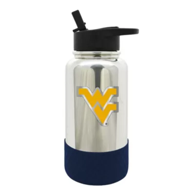 NCAA West Virginia Mountaineers 32oz Chrome Water Bottle