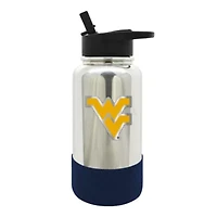 NCAA West Virginia Mountaineers 32oz Chrome Water Bottle