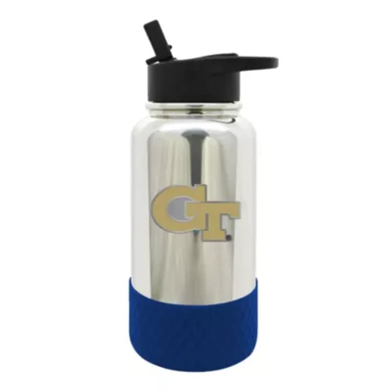NCAA Georgia Tech Yellow Jackets 32oz Chrome Water Bottle
