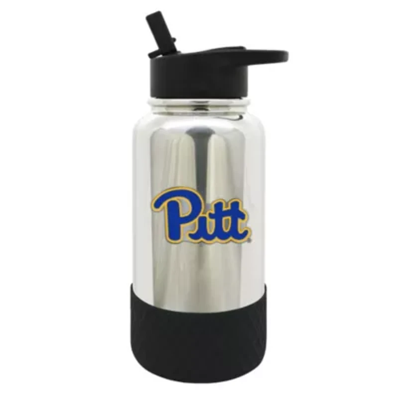 NCAA Pittsburgh Panthers Pitt Panthers 32oz Chrome Water Bottle