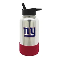 NFL New York Giants 32oz Chrome Water Bottle