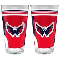 NHL Washington Capitals 2pc Pint Glass Set