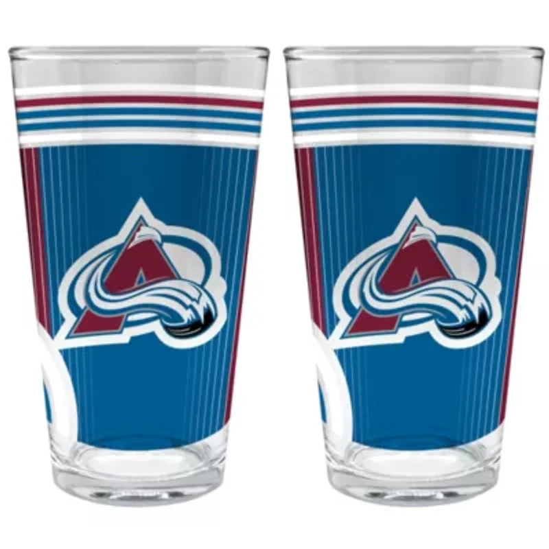 NHL Colorado Avalanche 2pc Pint Glass Set