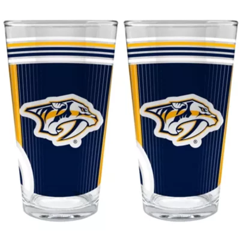 NHL Nashville Predators 2pc Pint Glass Set