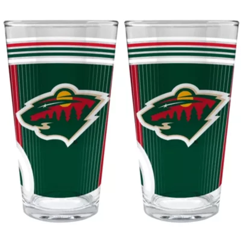 NHL Minnesota Wild 2pc Pint Glass Set