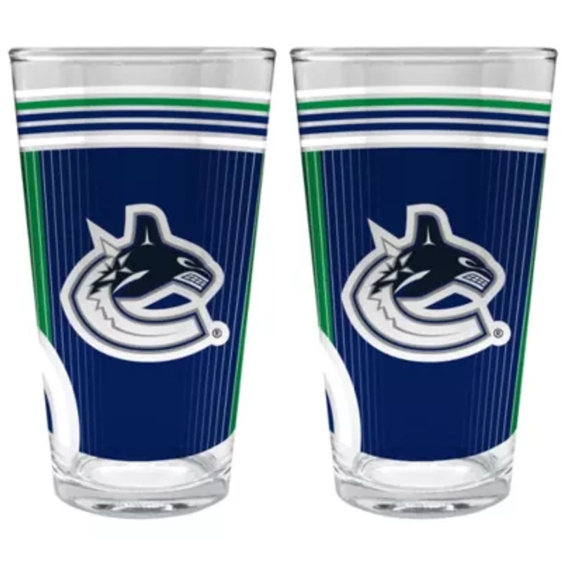 NHL Calgary Flames 2pc Pint Glass Set