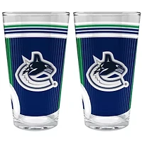 NHL Calgary Flames 2pc Pint Glass Set