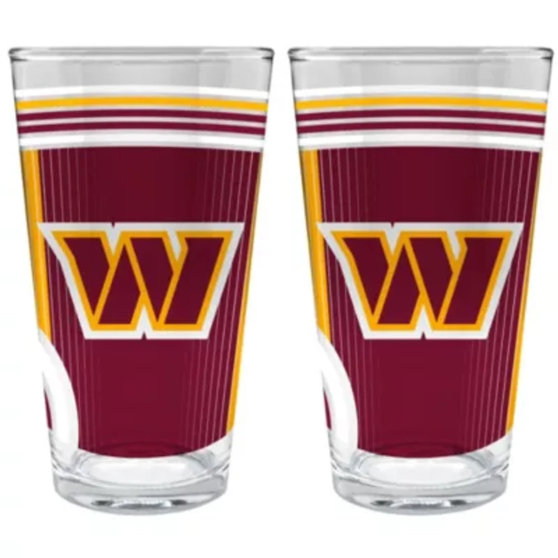 NFL Washington Commanders 2pc Pint Glass Set