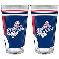 MLB Los Angeles Dodgers 2pc Pint Glass Set
