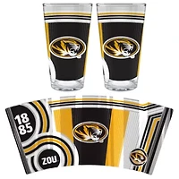 NCAA Missouri Tigers 2pc Pint Glass Set