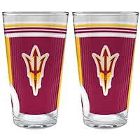 NCAA Arizona State Sun Devils 2pc Pint Glass Set