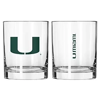 Miami (FL) Hurricanes NCAA Miami 14oz Gameday Rocks Glass