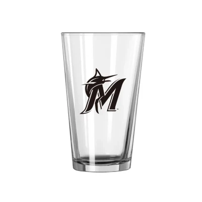 MLB Miami Marlins 16oz Gameday Pint Glass