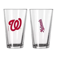 MLB Washington Nationals 16oz. Team Wordmark Game Day Pint Glass