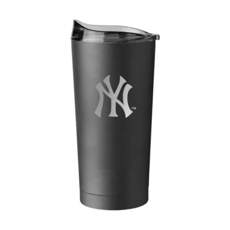 MLB New York Yankees 20oz Etch Black Powder Coat Tumbler