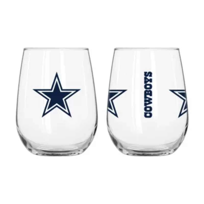 NFL Dallas Cowboys 16oz Gameday Curved Beverage Glass