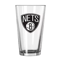 NBA Brooklyn Nets 16oz. Team Wordmark Game Day Pint Glass