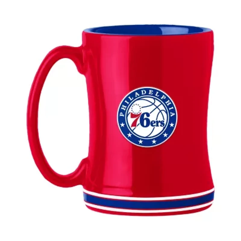 NBA Philadelphia 76ers 14 oz Relief Sculpted Mug