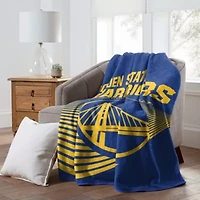 NBA Officially Licenced Golden State Warriors 60" x 80" Raschel Throw Blanket