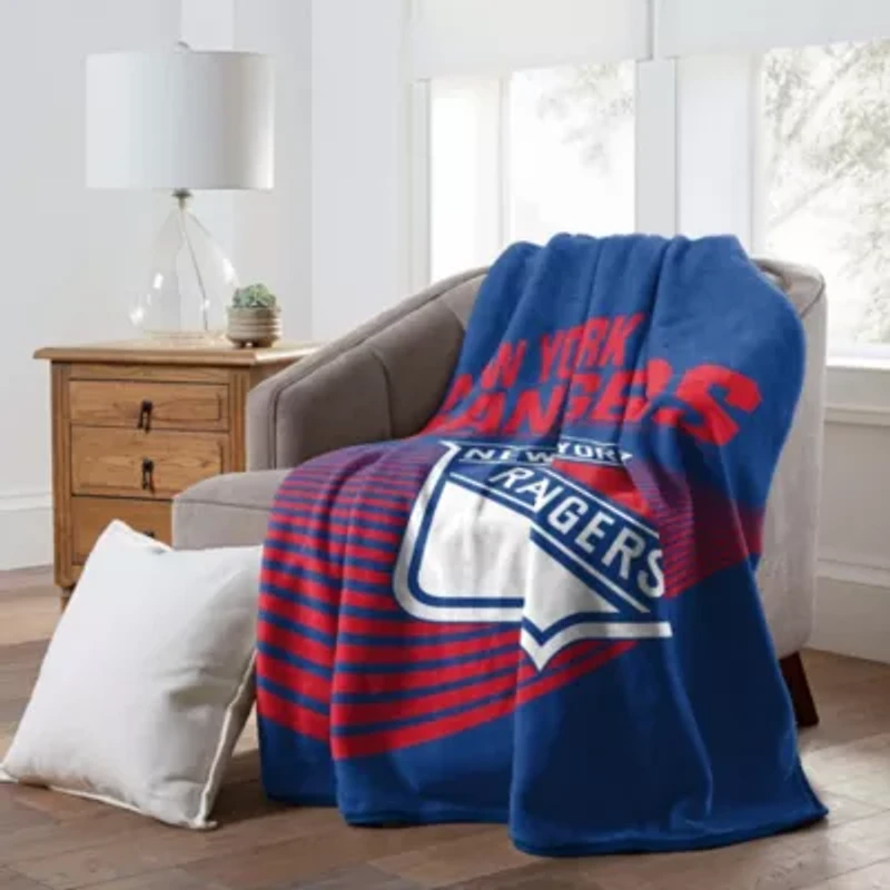 NHL Officially Licenced New York Rangers 60" x 80" Raschel Throw Blanket