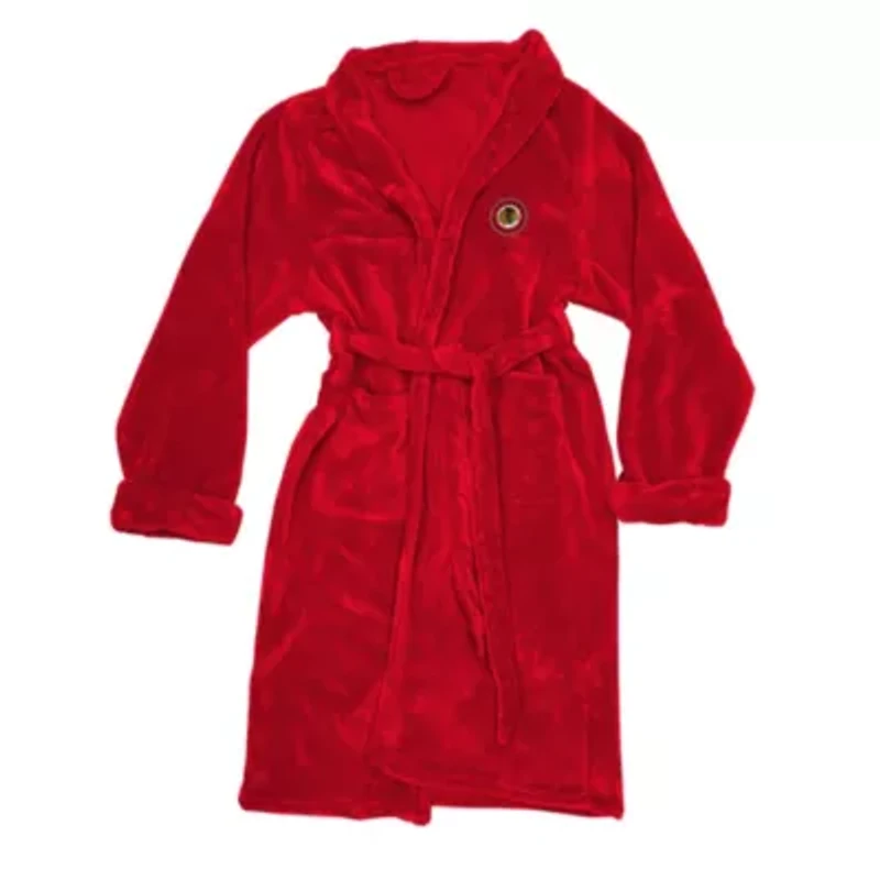 NHL Officially Licenced Chicago Blackhawks Men's Silk Touch Bathrobe L/XL