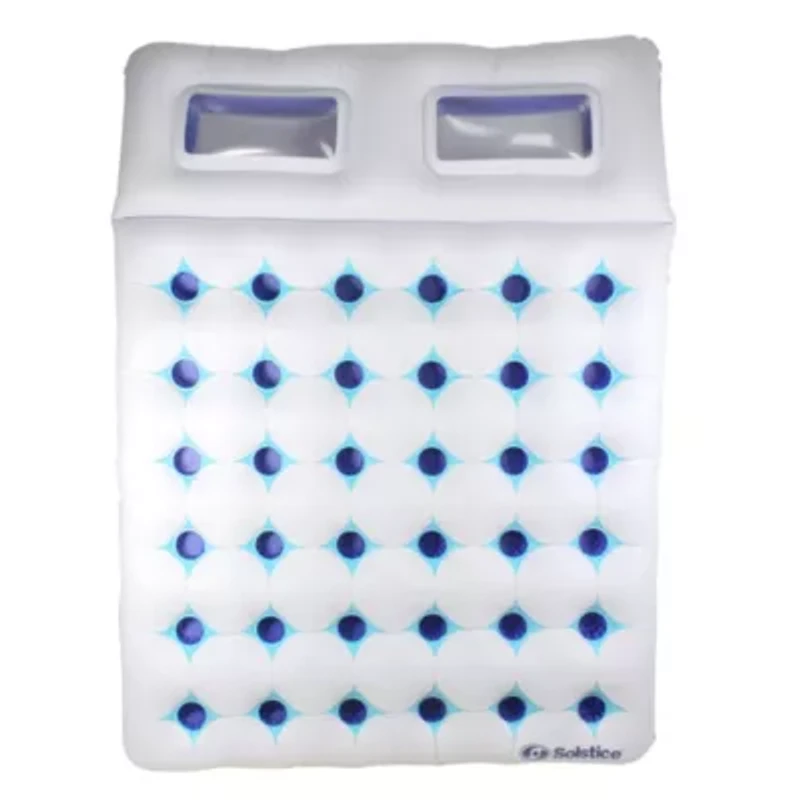Inflatable Dual Window Pool Air Mattress - 76" - Blue and White