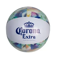 Corona Tropical Leaves Inflatable Beach Ball - 20" - Blue and Green
