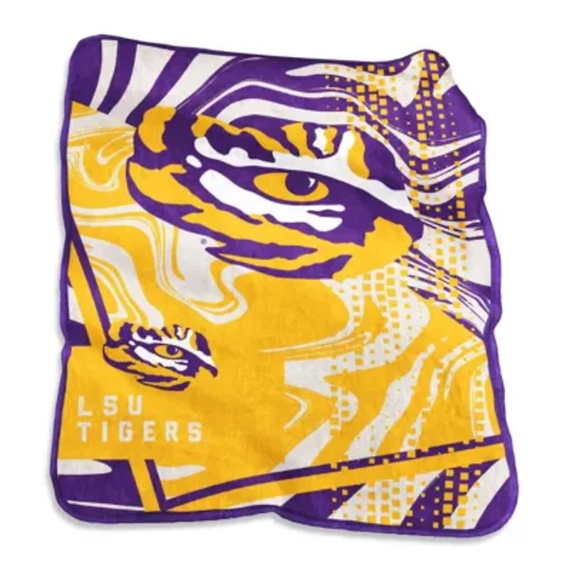 NCAA LSU Tigers 50" x 60" Swirl Raschel Throw Blanket