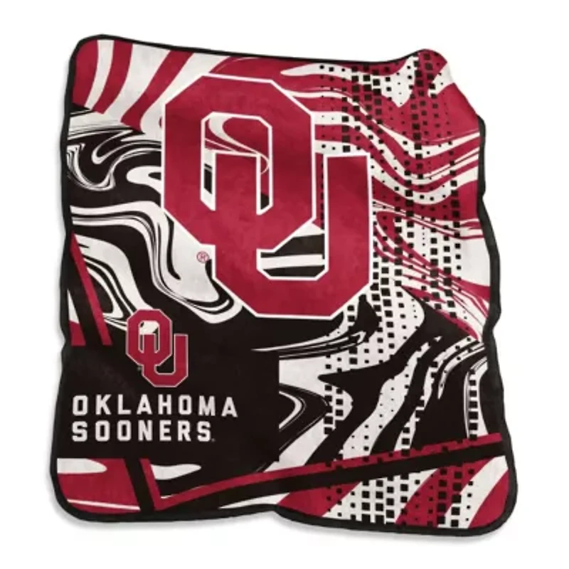 NCAA Oklahoma Sooners 50" x 60" Swirl Raschel Throw Blanket
