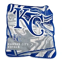MLB Kansas City Royals 50" x 60" Swirl Raschel Throw Blanket