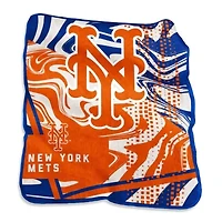 MLB New York Mets 50" x 60" Swirl Raschel Throw Blanket