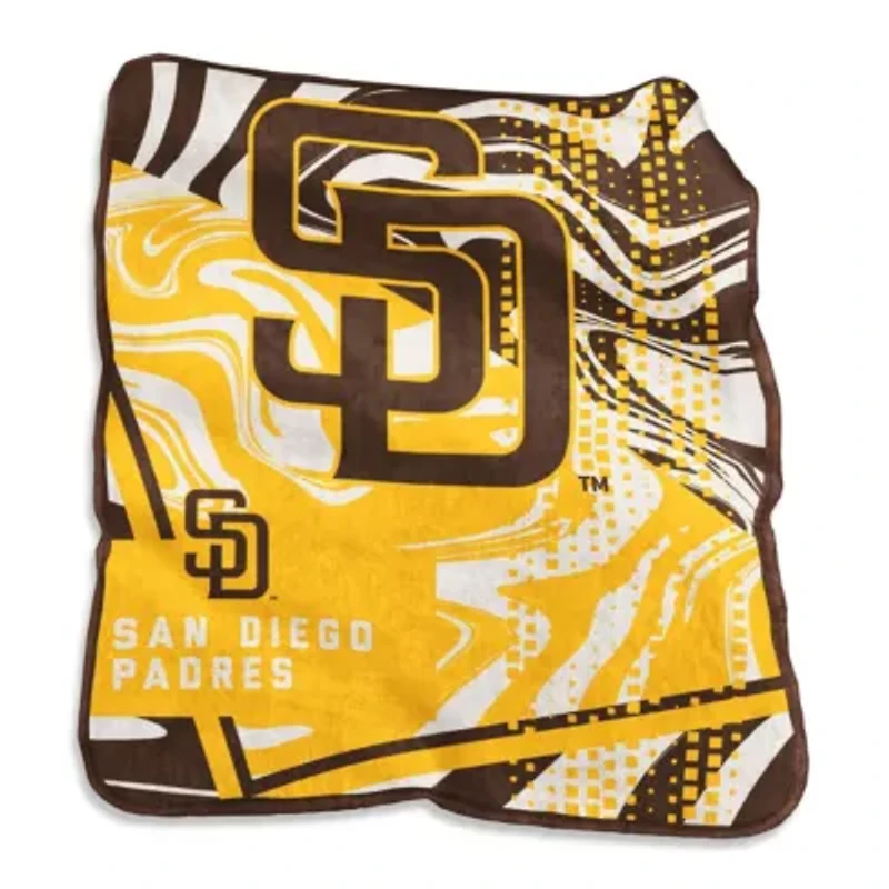 MLB San Diego Padres 50" x 60" Swirl Raschel Throw Blanket