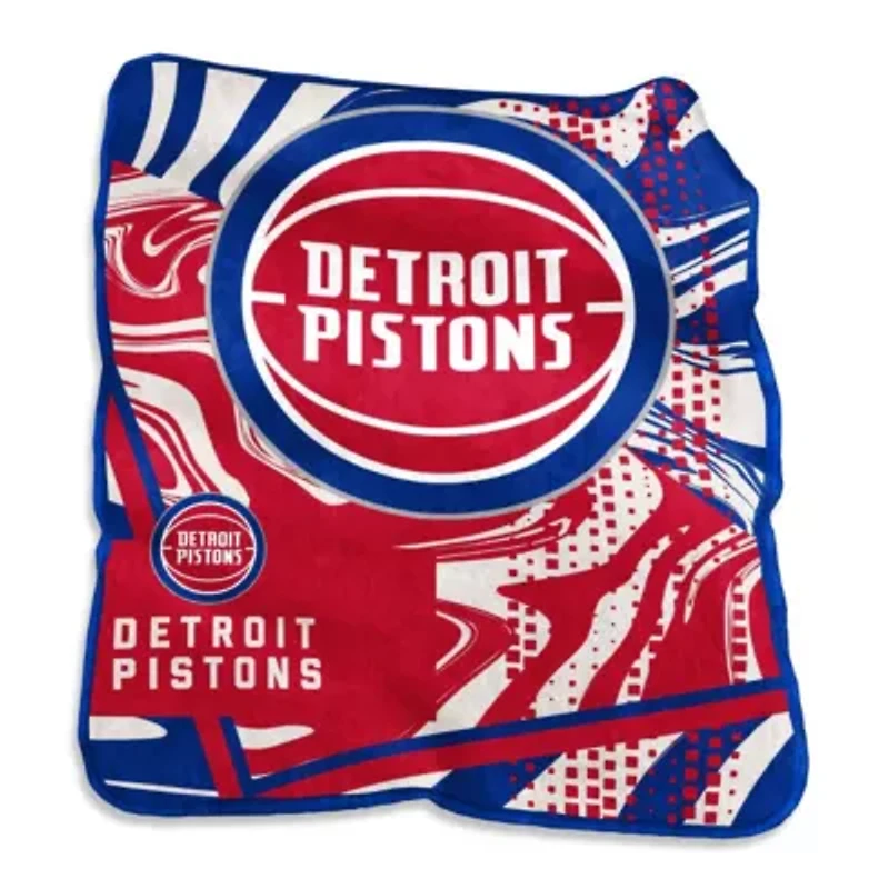 NBA Detroit Pistons 50" x 60" Swirl Raschel Throw Blanket