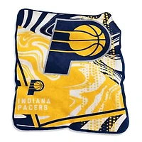 NBA Indiana Pacers 50" x 60" Swirl Raschel Throw Blanket