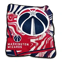 NBA Washington Wizards 50" x 60" Swirl Raschel Throw Blanket