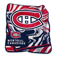 NHL Montreal Canadiens 50" x 60" Swirl Raschel Throw Blanket