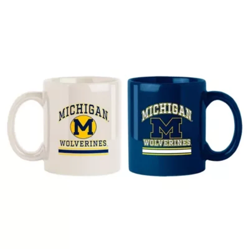 NCAA Michigan Wolverines Two-Pack 15oz. Color Mug Set