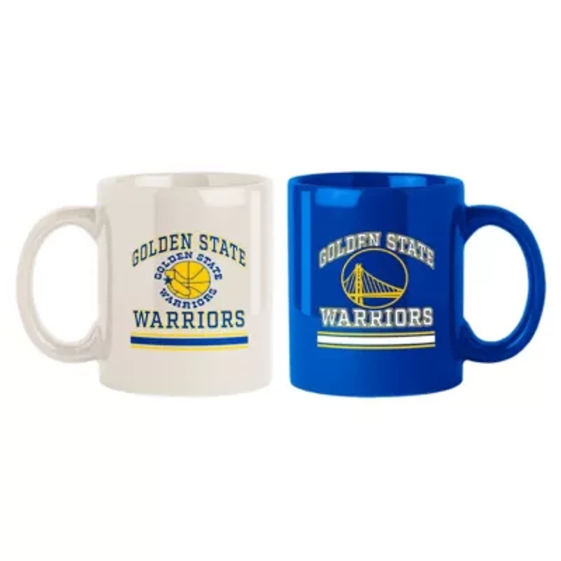 NBA Golden State Warriors Two-Pack 15oz. Color Mug Set