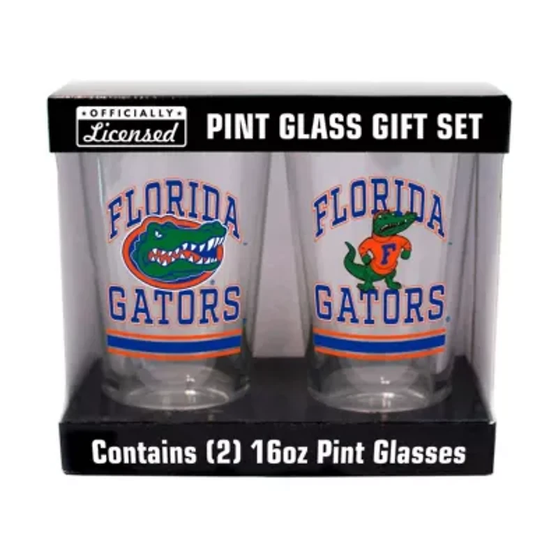 NCAA Florida Gators 16oz. Pint Glass Two Pack