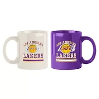 NBA Los Angeles Lakers Two-Pack 15oz. Color Mug Set