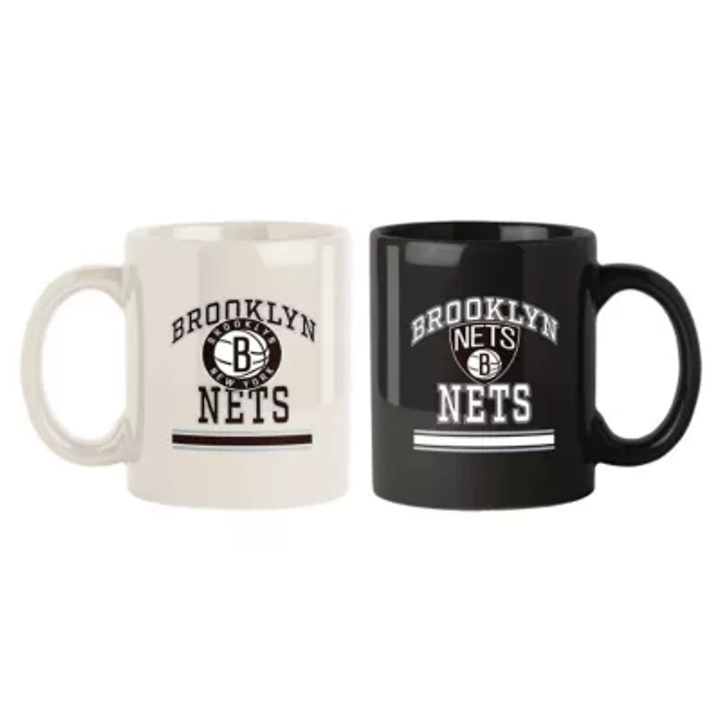NBA Brooklyn Nets Two-Pack 15oz. Color Mug Set