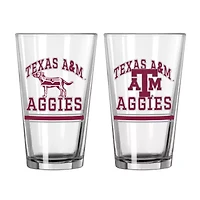 NCAA Texas A&M Aggies 16oz. Pint Glass Two Pack