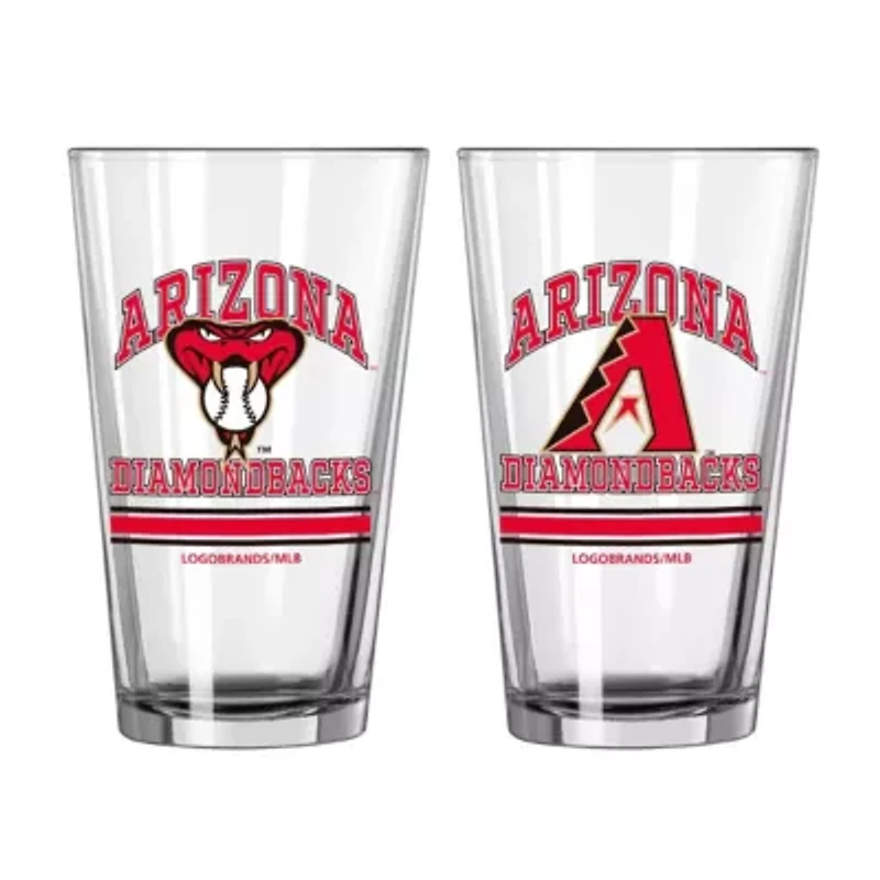 MLB Arizona Diamondbacks 16oz. Pint Glass Two Pack