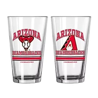 MLB Arizona Diamondbacks 16oz. Pint Glass Two Pack