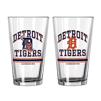 MLB Detroit Tigers 16oz. Pint Glass Two Pack