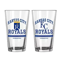 MLB Kansas City Royals 16oz. Pint Glass Two Pack
