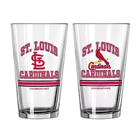 MLB St. Louis Cardinals 16oz. Pint Glass Two Pack