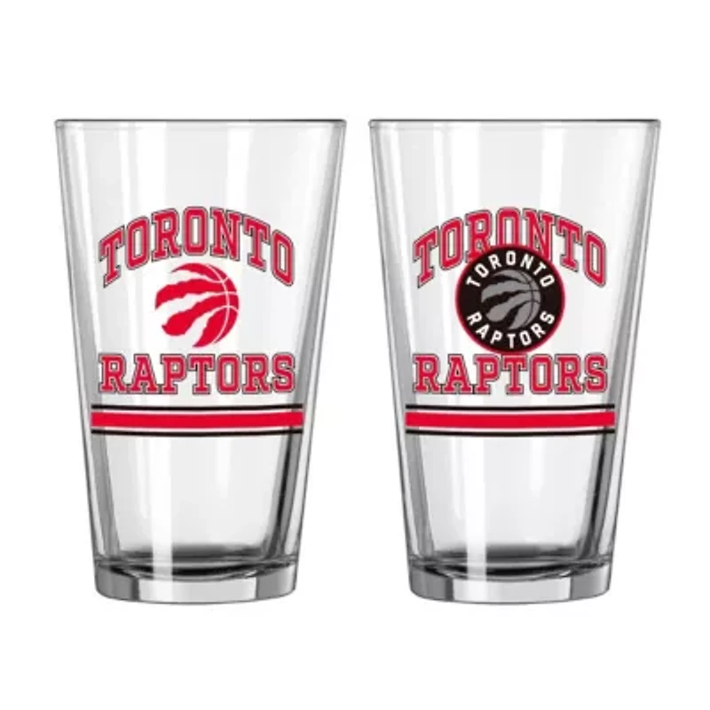 NBA Toronto Raptors 16oz. Pint Glass Two Pack
