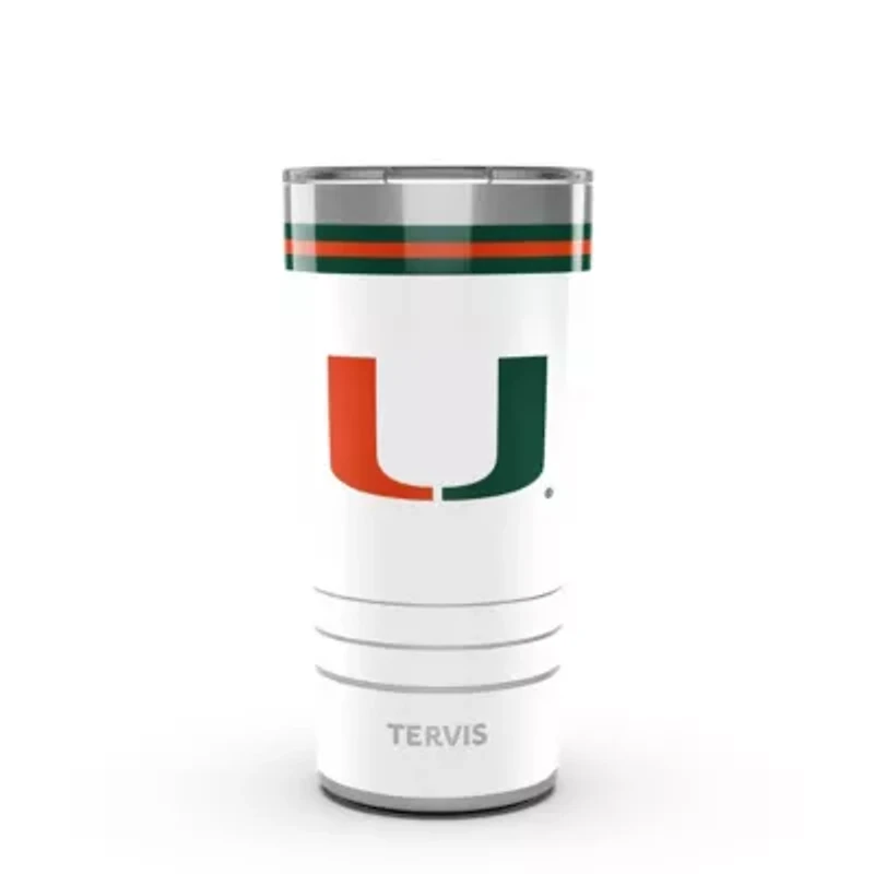 Miami (FL) Hurricanes NCAA Miami Hurricanes Arctic 20oz. Stainless Tumbler